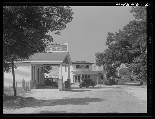 The small town of Upper Zion, which will be evacuated to make room for the Army maneuver grounds. Caroline County, Virginia