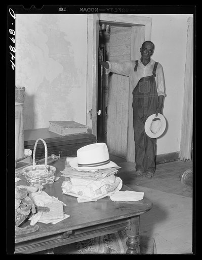 Negro farmer who is preparing to move out of the area in Caroline County that has been taken over by the Army for maneuver grounds. Virginia