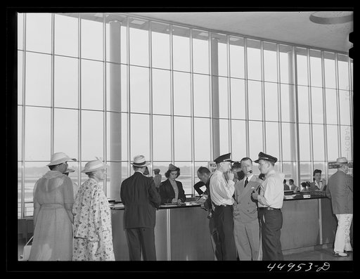 In the waiting room. Municipal airport, Washington, D.C.