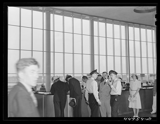 Untitled photo, possibly related to: In the waiting room. Municipal airport, Washington, D.C.