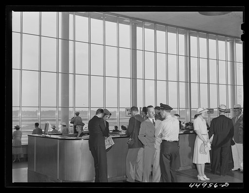 Untitled photo, possibly related to: In the waiting room. Municipal airport, Washington, D.C.