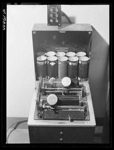 All conversations between airliners and airport control room are recorded on these dictaphones. Washington, D.C. municipal airport