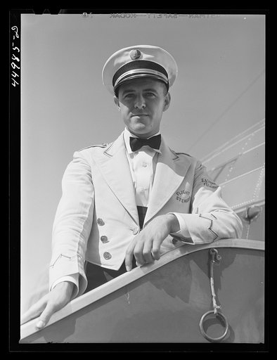 A steward. Washington D.C. municipal airport