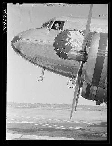 Waiting for the signal to take off. Washington, D.C. municipal airport