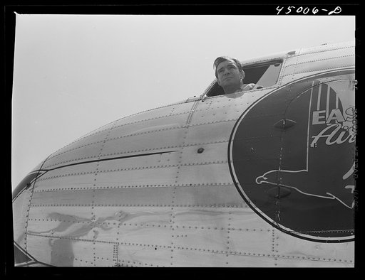 Waiting for the signal to take off. Washington, D.C. municipal airport