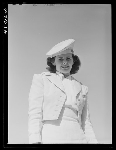 An airliner hostess. Washington, D.C. municipal airport