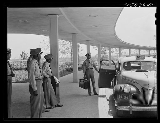 At the entrance to the airport. Washington, D.C. municipal airport