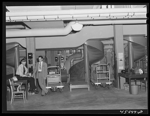 The baggage department. Municipal airport, Washington, D.C.