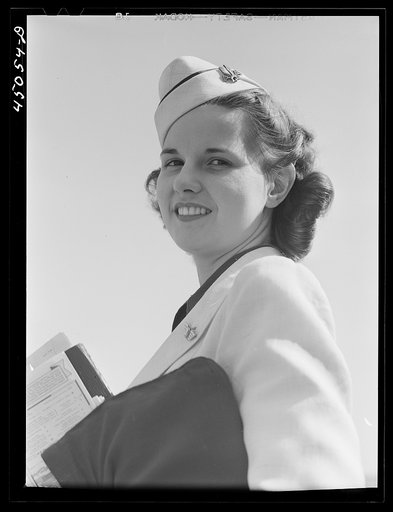 An airline hostess. Municipal airport, Washington, D.C.