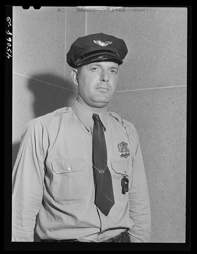 One of the guards. Municipal airport, Washington, D.C.