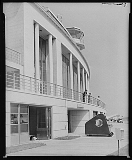 Watching the planes at the municipal airport in Washington, D.C.