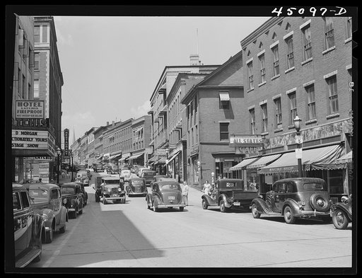 Main street in Brattleboro, Vermont