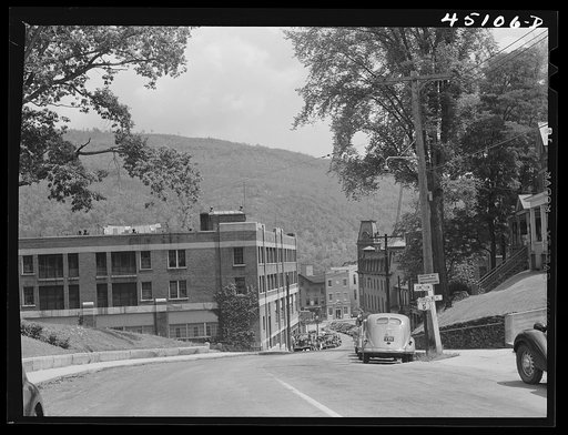 Untitled photo, possibly related to: A street leading to the main thoroughfare in Brattleboro, Vermont