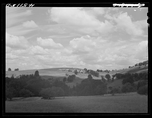 Untitled photo, possibly related to: Farm landscape near Springfield, Vermont