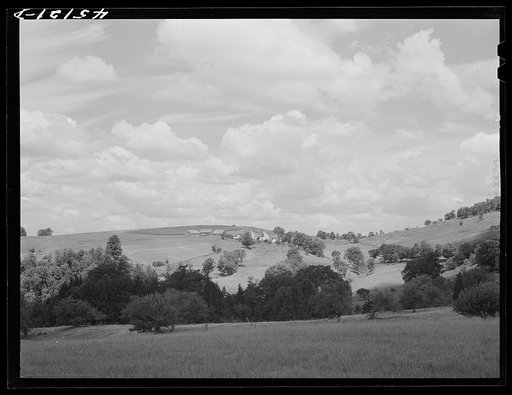 Farm landscape near Springfield, Vermont