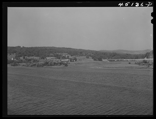 The junction of the Connecticut and Black Rivers near Springfield, Vermont