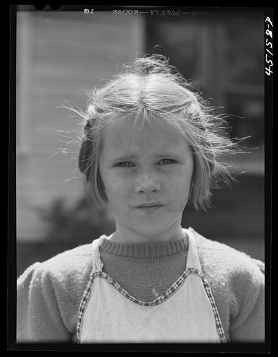 One of the children of Warren Franklin, FSA (Farm Security Administration) client near Guilford, Vermont