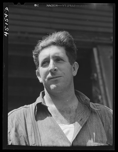 Mr. Everett Cheney, dairy farmer and FSA (Farm Security Administration) client. Guilford, Vermont