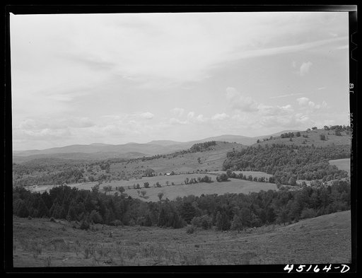 Farm landscapes near Springfield, Vermont