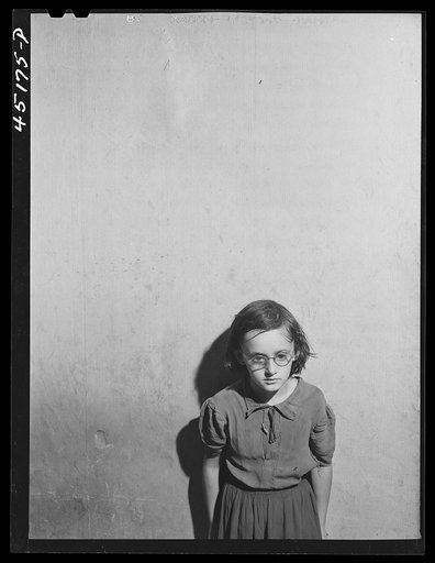 One of the children of Albert Lynch, FSA (Farm Security Administration) dairy farmer near Dummerston, Vermont