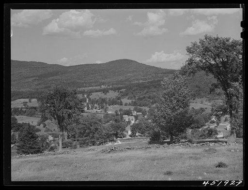 Untitled photo, possibly related to: Landscape of the town of Weston, Vermont