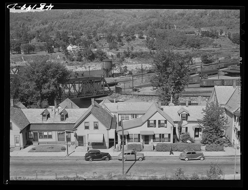 Untitled photo, possibly related to: View of Bellows Falls, Vermont