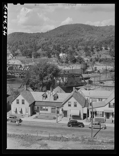 Untitled photo, possibly related to: View of Bellows Falls, Vermont