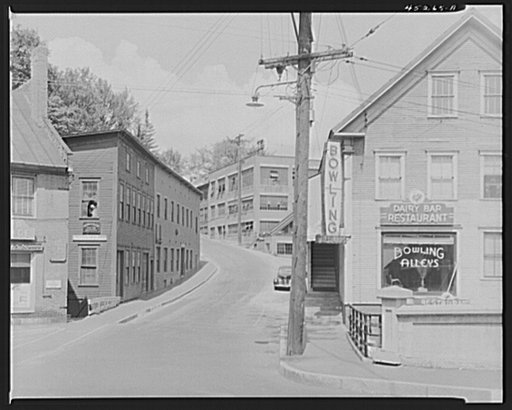 Street scene in Springfield, Vermont