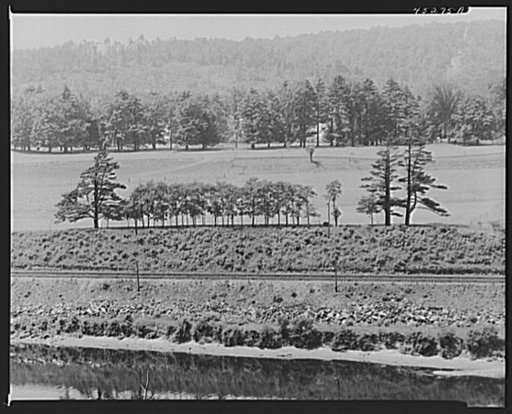 Landscape along the Connecticut River near Bellows Falls, Vermont