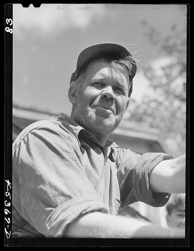 Almond Drake, a farmer in the Pine Camp expansion area who must move out. Near Leraysville, New York