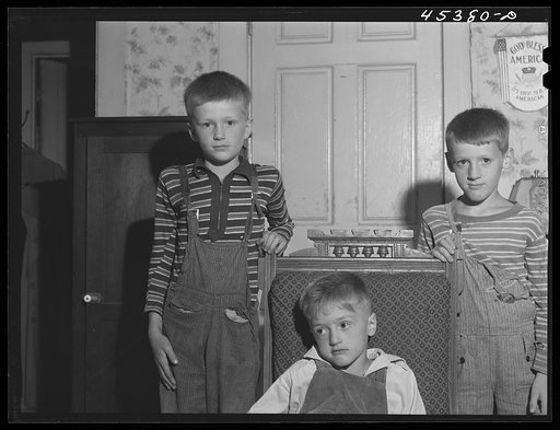 Children of a dairy farmer near Rutland, Vermont