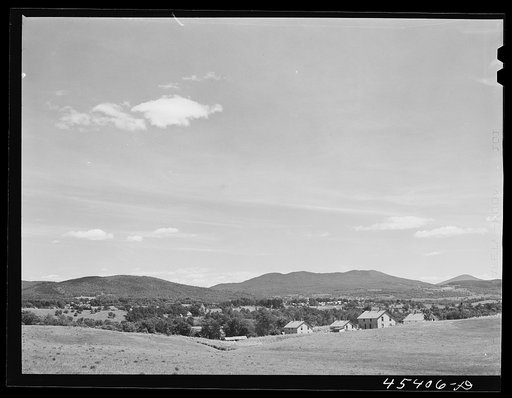 General view of the country around Springfield, Vermont