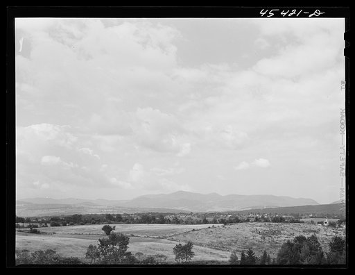 Untitled photo, possibly related to: General view of the county around Rutland, Vermont