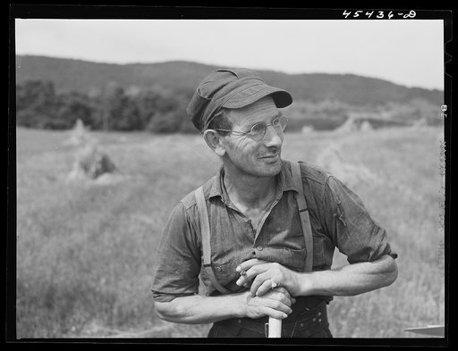 Untitled photo, possibly related to: Mr. Isadore Lavictoire, French Canadian dairy farmer near Rutland, Vermont