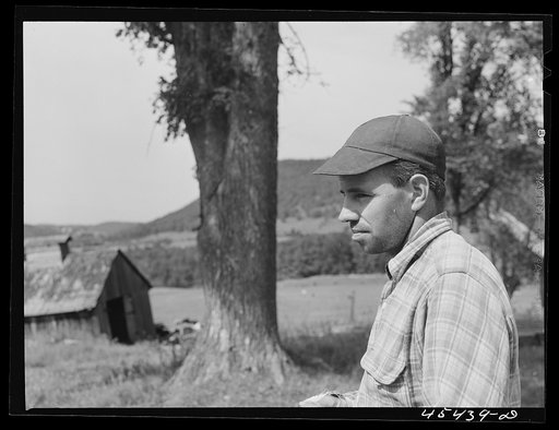 Mr. Horatio Weaver, FSA (Farm Security Administration) dairy farmer in Tinmouth, Vermont