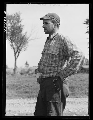 Untitled photo, possibly related to: Mr. Horatio Weaver, FSA (Farm Security Administration) farmer in Tinmouth, Vermont