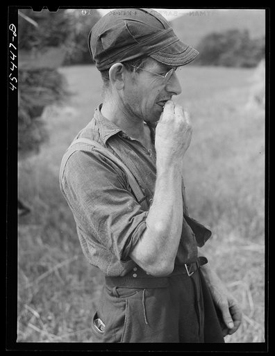 Untitled photo, possibly related to: Mr. Isadore Lavictoire, French Canadian dairy farmer near Rutland, Vermont
