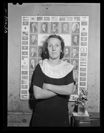 Untitled photo, possibly related to: Mrs. Horatio Weaver, wife of a FSA (Farm Security Administration) dairy farmer in the town of Tinmouth, Vermont