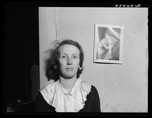 Mrs. Horatio Weaver, wife of a FSA (Farm Security Administration) dairy farmer in the town of Tinmouth, Vermont
