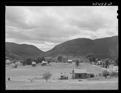 Farm landscape near West Rutland, Vermont