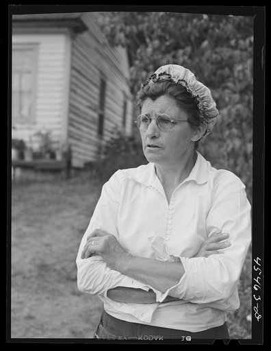 Untitled photo, possibly related to: Wife of a dairy farmer near Castleton, Vermont