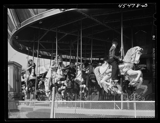 Untitled photo, possibly related to: The merry-go-round at the Rutland Fair. Vermont