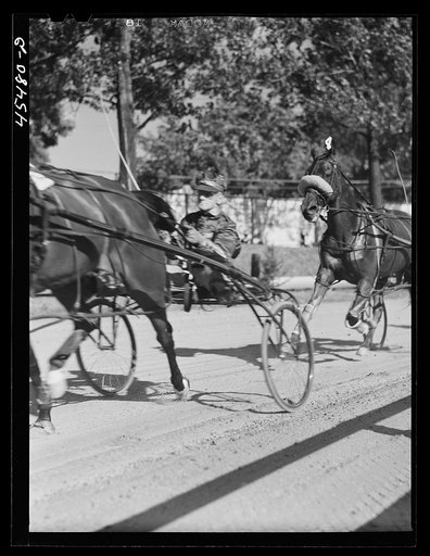 Untitled photo, possibly related to: The sulky races at the Rutland Fair, Vermont