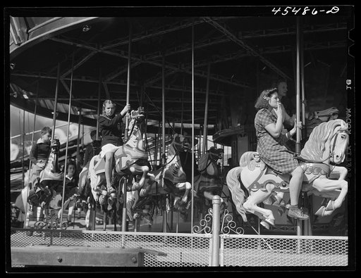 The merry-go-round at the Rutland Fair. Vermont