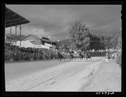 Sulky races at the Rutland Fair, Vermont