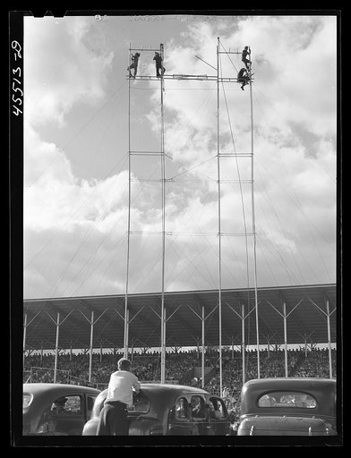Trapeze artists at the Rutland Fair, Vermont