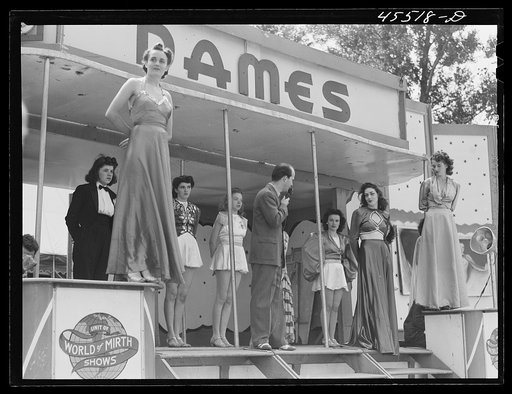 The "girlie" show at the Rutland Fair, Vermont