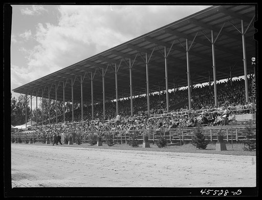 Untitled photo, possibly related to: Grandstand at the Rutland Fair. Vermont