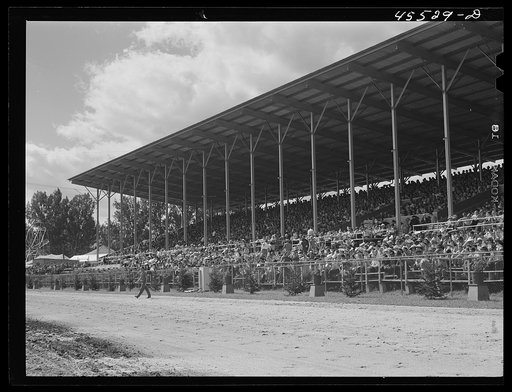 Untitled photo, possibly related to: Grandstand at the Rutland Fair. Vermont
