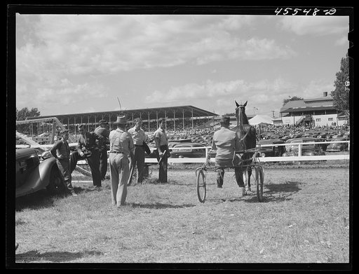 At the sulky races at the Rutland Fair, Vermont
